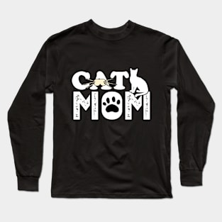 Cat Mom Long Sleeve T-Shirt